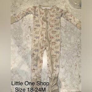 Little One Shop Dinosaur Print Kids Footie 18-24M